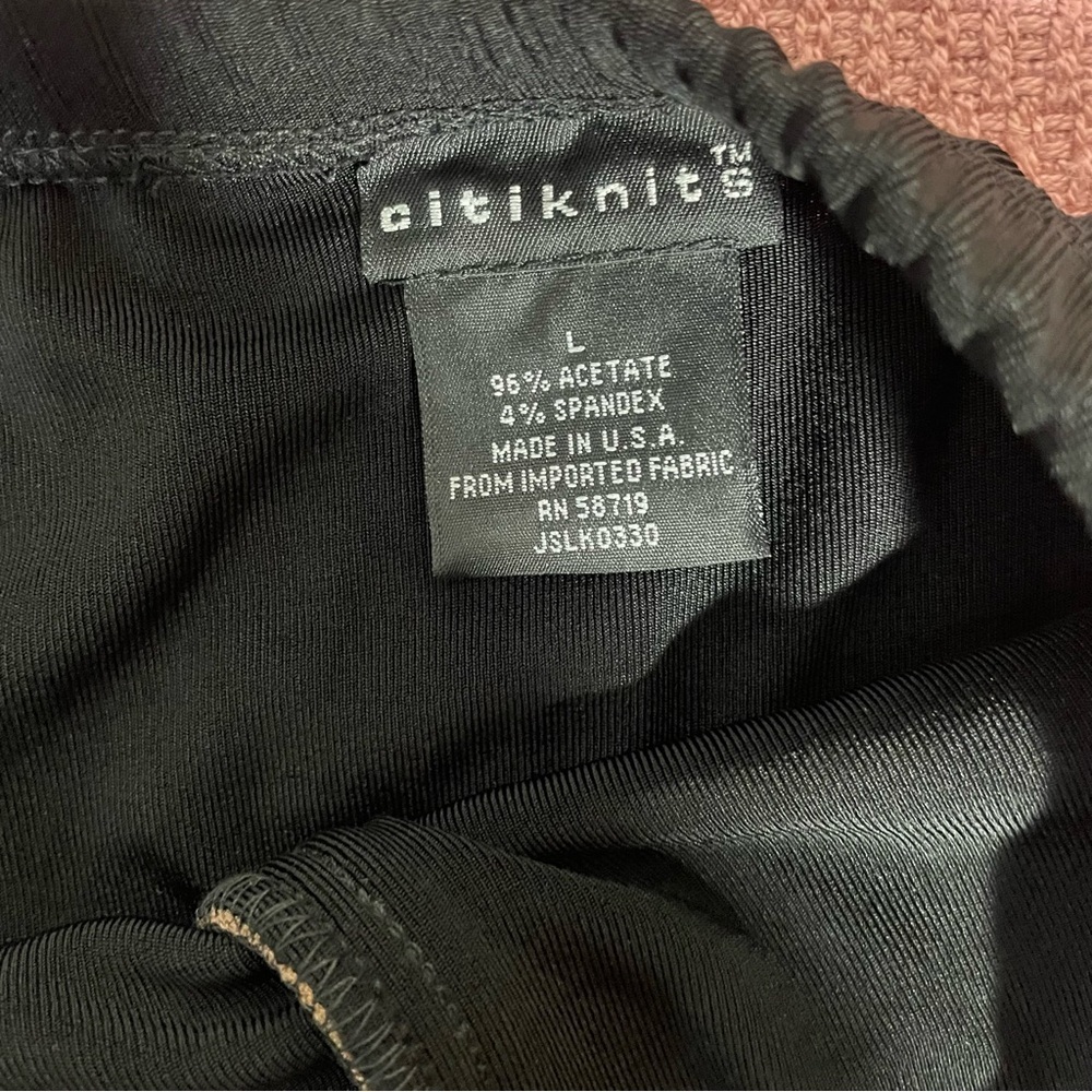 Citiknits Womens Long Maxi Skirt Size L Black - Picture 9 of 13